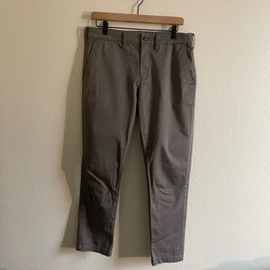 Express Gray Athletic Stretch Chinos 30x30